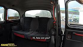 Hot Russian Lucy Heart Boldly Tries Cabbie's Big Cock in Taxi.