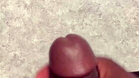 Huge cumshot all over my bathroom counter