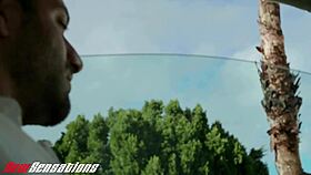 Boyfriend watches girlfriend get fucked while masturbating