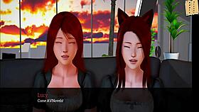 my new family episode with big tits redhead