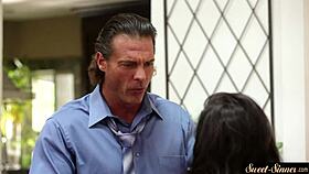 Wow, Stunning Teen Rides Stepdad's Hard Cock!