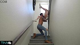 Myra Moans as Her Tight Grip Drains Him Dry