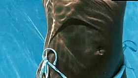 angelica, the best hungarian milf, strips naked at the pool