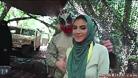 Teen Soldier's Secret Blowjob