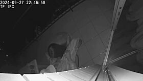 Watch the cheating wife and her friend fucking on the hotel balcony