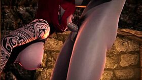 i fuck the succubus's big tits and ass in hardcore 3d hentai pov