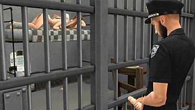 Hey, Policeman, Stop Masturbating to Lesbian Prison Sex!