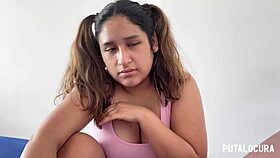 Curvy Venezuelan Quetzal gets dirty with Torbe, swallowing his load in bedroom