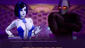 Hot robot slut sucks cock in subverse episode 1