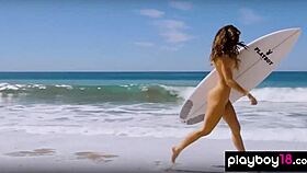 Stunning Gia Ramey Strips Naked At Beach