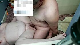 bbw blonde with hairy pussy gets creampie