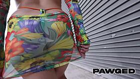 Pawg Milf Pounces On Big Black Cock Outdoors