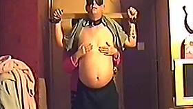 Kelly gives Mark ass to mouth on dildo