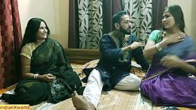 Гореща индийска бабхи сменя партньори за горещ семеен секс с диви групови действия. Хинди аудио добавя суров тръпка.