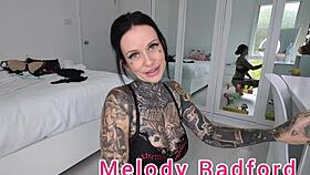 black and red lingerie try on haul closeup