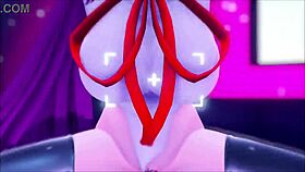 Corrupted dildos force her to dance and squirt orgasms