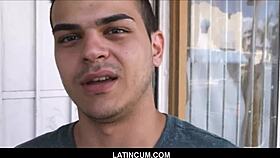 is this straight spanish latino jock getting fucked by a gay guy for cash?