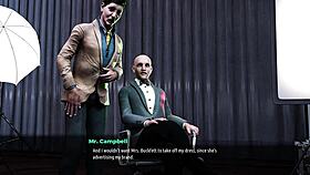 Monica model poses uncensored in 3d cartoon photoshoot.