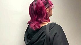 hot girl with big ass fucked by 2 bbc in laundry room