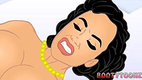 Lisa ann explores the galaxy in a milf-themed cartoon