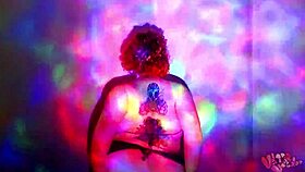 bbw goddess worship dance and oil with plump redhead