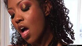 Black Femdom Pegging Sub Hard Before Riding His Cock Wildly