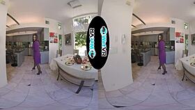 WetVR extreme flexible Sophia Sultry stretched out in VR porn.