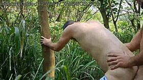 Is This Mature Farm Worker Fucking The Bricklayer's Assistant In The Bush?