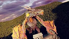 I Fuck The Queen While Hot Warrior Fingers Herself In Huge Cartoon Hentai Scene