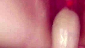 She Moans as I Fill Her Tight Pussy with Gigantic Dildo