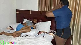 Black beauty gets hard cock inside her