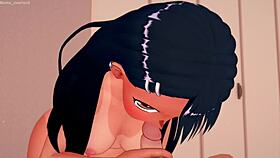 Nagatoro puts on old uniform for uncensored hentai toy play 😈