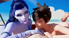 TIFA AND FRIENDS GET BENT OVER FOR DOGGYSTYLE IN OVERWATCH