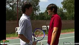 tennis gay jocks sucking outdoors