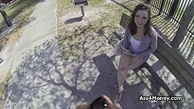 Thousand Bucks Quickie Outdoors with Perky Teen 18+ in Public USA