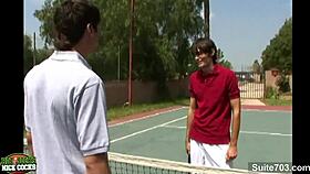 tennis gay jocks sucking outdoors