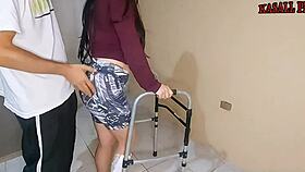 Brazilian Milf Madrasta Seduces Stepson with Perfect Ass on Walker