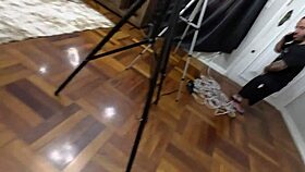 backstage fun with skinny latina in blowjob and orgy at mattos movies