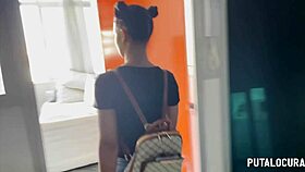 putalocura features a brazilian with perfect butt swallowing torbe's load in a wild bedroom scene. it’s pure amateur heat.