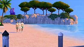 BEACH WALK with Taylor and Joe in sensual 3D hentai preview.