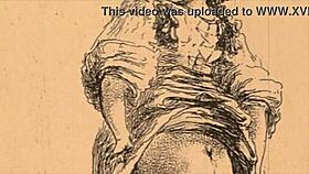 vintage erotic illustration from retro comic