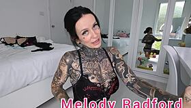 black and red lingerie try on haul closeup