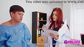 Yo, Dr. Greta Sweet fixes her patient's hard cock!