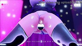 Corrupted dildos force her to dance and squirt orgasms