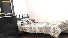 Morena stays in bedroom after session