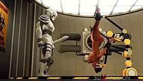 This big tits beauty in restraints loves getting fucked hard by a monster cock 😈