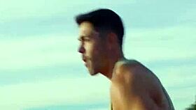 Working up sweat, nico coopa bends over for calvin michaels' big cock