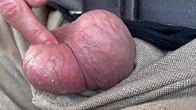 Oh God, Playing with Balls Fetish While Driving on the Highway!