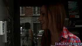 classy european feels intense pleasure during anal in high definition