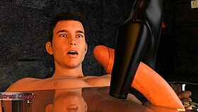 in big city pleasures 19, she's trapped under the table getting stood on